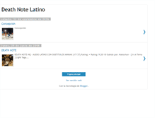 Tablet Screenshot of deathnote-latino.blogspot.com