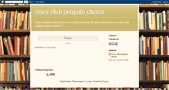 Desktop Screenshot of crazyclubpenguincheats.blogspot.com