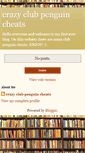 Mobile Screenshot of crazyclubpenguincheats.blogspot.com
