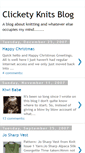 Mobile Screenshot of clicketyknits.blogspot.com