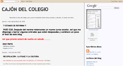 Desktop Screenshot of cajondelcolegio.blogspot.com