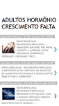 Mobile Screenshot of adultoshormoniocrescimentofalta.blogspot.com