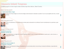 Tablet Screenshot of educacatempranainfantil.blogspot.com
