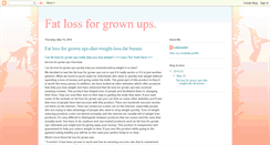 Desktop Screenshot of fat-loss-grown-ups.blogspot.com