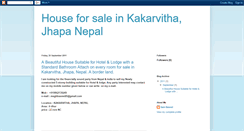 Desktop Screenshot of houseforsaleinkakarvithajhapanepal.blogspot.com