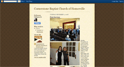 Desktop Screenshot of cornerstonehomerville.blogspot.com