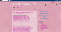 Desktop Screenshot of permit-practice-tests.blogspot.com