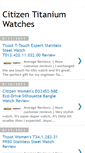 Mobile Screenshot of citizen-titanium-watches.blogspot.com