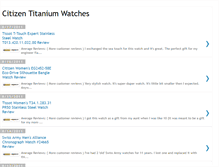 Tablet Screenshot of citizen-titanium-watches.blogspot.com