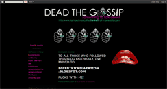 Desktop Screenshot of deadthegossip.blogspot.com