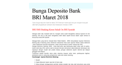 Desktop Screenshot of bunga-deposito-bank-bri.blogspot.com