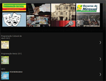 Tablet Screenshot of culturaemmirassol.blogspot.com
