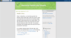 Desktop Screenshot of maxhealthwealth.blogspot.com