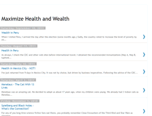 Tablet Screenshot of maxhealthwealth.blogspot.com