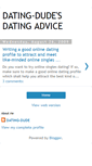 Mobile Screenshot of dating-dude.blogspot.com
