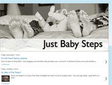 Tablet Screenshot of justbabysteps.blogspot.com