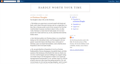 Desktop Screenshot of hardlyworthyourtime.blogspot.com