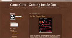 Desktop Screenshot of gameguts.blogspot.com