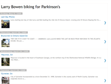 Tablet Screenshot of larrybowenbikerideforpd.blogspot.com