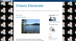 Desktop Screenshot of ontarioelectorate.blogspot.com