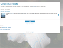 Tablet Screenshot of ontarioelectorate.blogspot.com