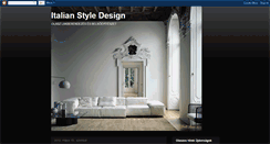 Desktop Screenshot of italianstyledesign.blogspot.com