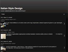 Tablet Screenshot of italianstyledesign.blogspot.com