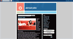 Desktop Screenshot of abroadjobs2u.blogspot.com