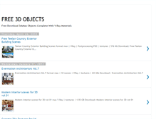 Tablet Screenshot of free3dobjects.blogspot.com