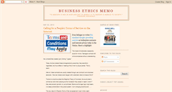 Desktop Screenshot of businessethicsmemo.blogspot.com