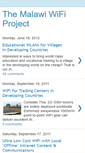Mobile Screenshot of malawiwifiproject.blogspot.com