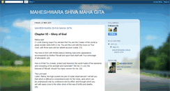 Desktop Screenshot of maheshwarshivagita.blogspot.com