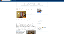 Desktop Screenshot of billtautehomes.blogspot.com