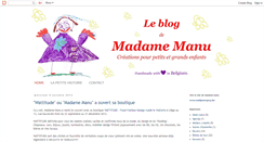 Desktop Screenshot of madamemanu.blogspot.com