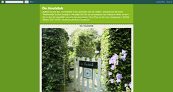 Desktop Screenshot of dehoutstek.blogspot.com