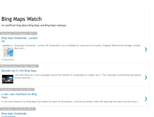 Tablet Screenshot of bingmapswatch.blogspot.com