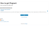 Tablet Screenshot of help-to-get-pregnant.blogspot.com