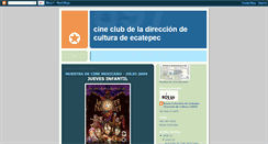 Desktop Screenshot of cineclubecatepec.blogspot.com