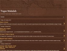 Tablet Screenshot of makalahtafsirhadits.blogspot.com