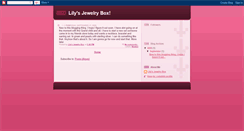 Desktop Screenshot of lilysjewelrybox.blogspot.com