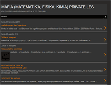 Tablet Screenshot of mafiamatematikfisikakimia.blogspot.com