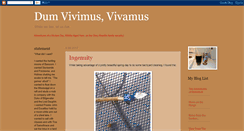 Desktop Screenshot of dumvivimus-vivamus-greg.blogspot.com