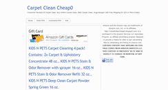 Desktop Screenshot of carpetcleancheap0.blogspot.com