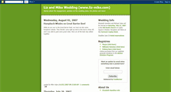 Desktop Screenshot of lizandmikewedding.blogspot.com