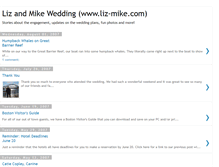 Tablet Screenshot of lizandmikewedding.blogspot.com