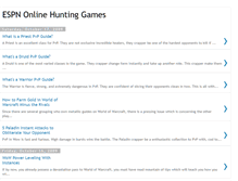 Tablet Screenshot of espnonlinehuntinggames.blogspot.com