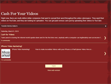 Tablet Screenshot of cashforyourvideos.blogspot.com