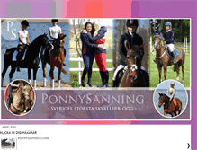 Tablet Screenshot of ponnysanning.blogspot.com