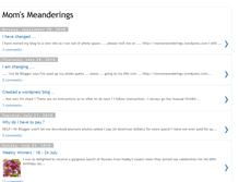 Tablet Screenshot of moms-meanderings.blogspot.com