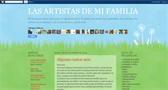 Desktop Screenshot of lasartistasdemifamilia.blogspot.com